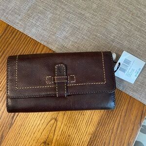 Frye all leather wallet, brand new